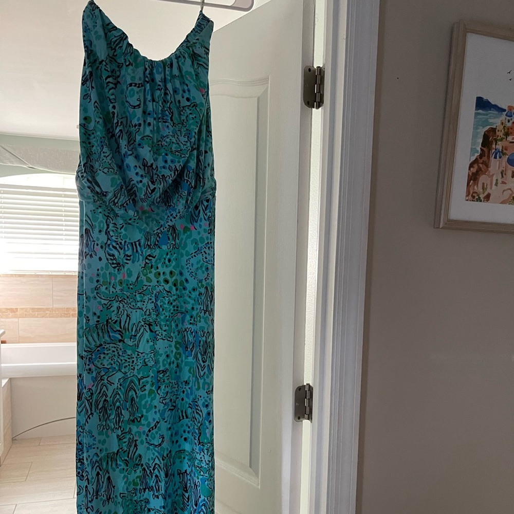 Lilly Pulitzer Turqouise safari dress